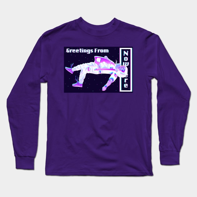 Floating Spaceman Long Sleeve T-Shirt by MiqayelHar
